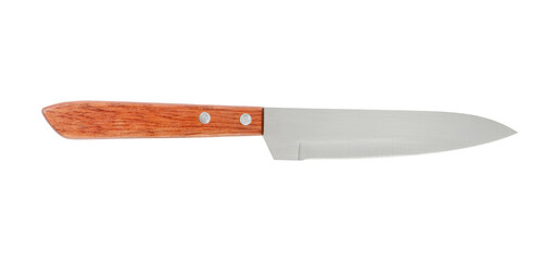Chef's Knife Isolated on White Background with clipping path.