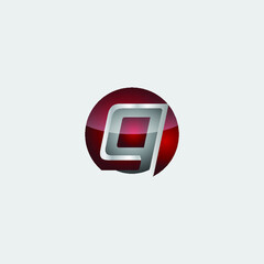 Business corporate initial circle icon 3d letter g logo design template vector. Red color 3D circle logo vector template.