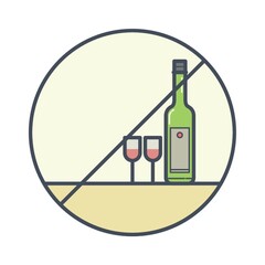 Alcohol-free icon