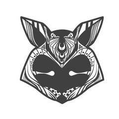 Fox monochrome design