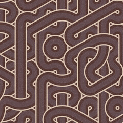 Colour Hexagon Tile Connection art background design illustration