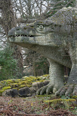 Crystal Palace Dinosaurs in Crystal Palace Park, London, England, United Kingdom