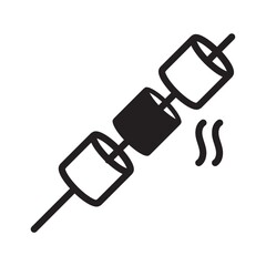 Marshmallow on skewer