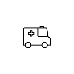 ambulance emergency icon vector illustration