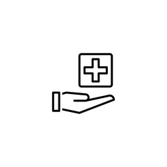 medical care icon vector illustration
