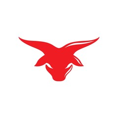 Bull head logo vector icon