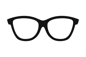 Female retro glasses. Vector illustration.