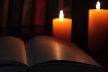 To read by the light of a candle