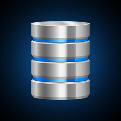 Data server vector design illustration isolated on background