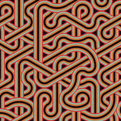 Colour Hexagon Tile Connection art background design illustration