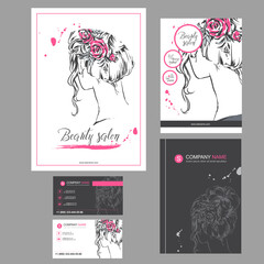 Big set of fashion templates for card, flyer, poster, brochure and leaflet design.