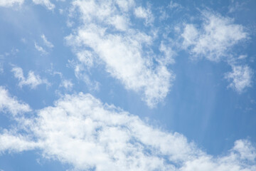 beautiful white clouds and blue sky background