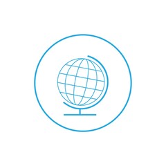 Desk globe icon