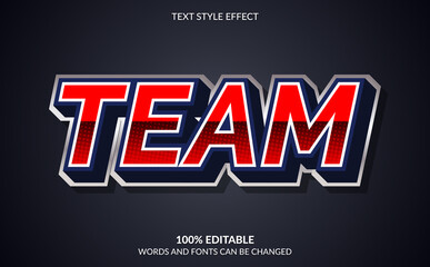 Editable Text Effect, Esport Team Text Style © Ankas89