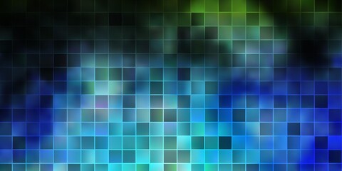 Light Blue, Green vector background with rectangles.