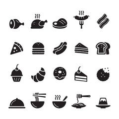 Set of food icons