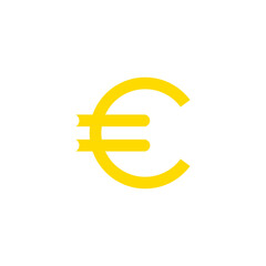 Euro Icon in trendy flat style isolated on white background. Euro symbol for your web site design, logo, app, UI. Vector illustration, EPS10.