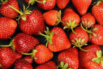 Strawberry ripe close-up, healthy food