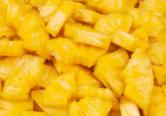 Pineapple slices background	