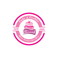 cake and cookies logo , sweet cake logo