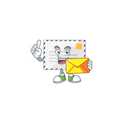 A cartoon picture of letter bring brown envelope