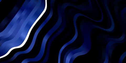 Dark Purple vector pattern with curved lines. Colorful illustration with curved lines. Design for your business promotion.