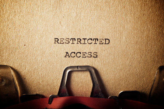 Restricted access text