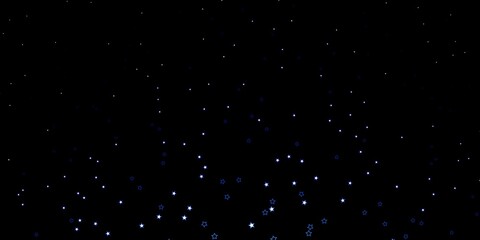 Dark BLUE vector pattern with abstract stars. Modern geometric abstract illustration with stars. Theme for cell phones.