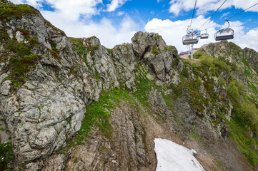Fototapeta premium View of Caucasian mountains