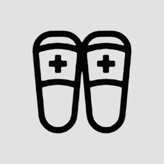 Vector Illustration of A Nursing Shoes Icon | Vector Line Icon | Nursing Vector Icon | Single Vector Icon