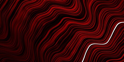 Dark Red vector layout with curves. Colorful illustration in abstract style with bent lines. Pattern for websites, landing pages.