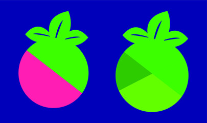 Abstract colorful symbol and icon isolated 