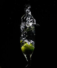 fresh water splash which somewhat looks like a horse
