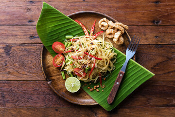 Papaya salad recipe ingredients, Somtum