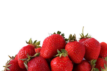 red juicy strawberries