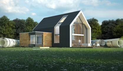 Obraz premium Virtual house project realisation