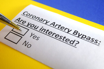 One person is answering question about coronary artery bypass.
