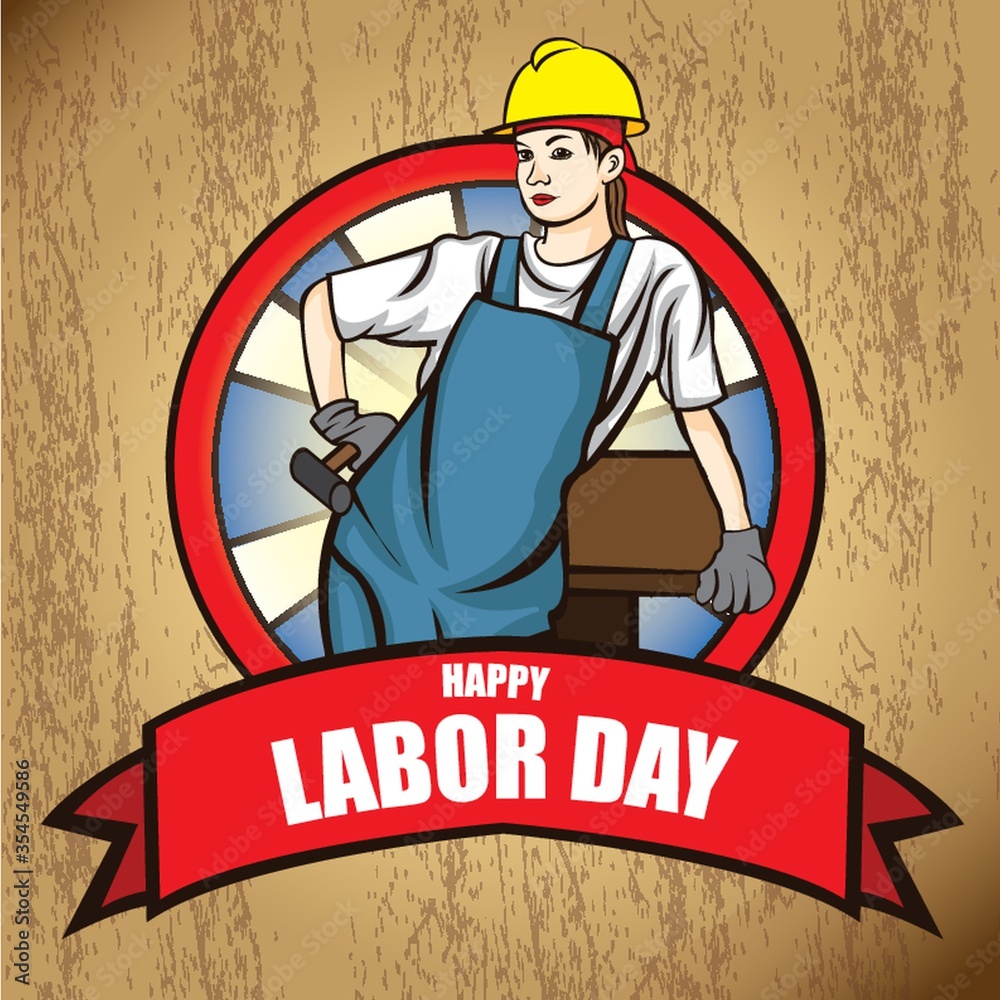 Poster Happy labor day poster