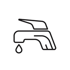 tap icon on white background. Vector