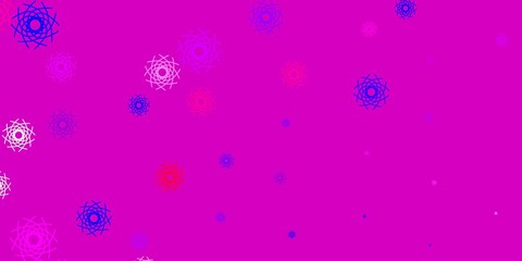 Light Purple, Pink vector texture with memphis shapes.