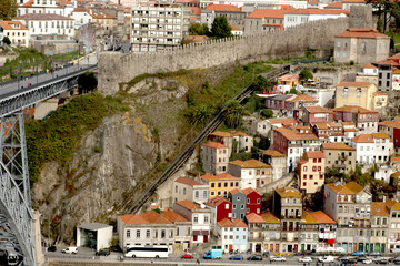 view of the old town of porto portugal