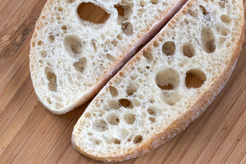Sliced white wheat bread