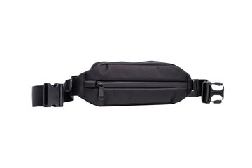 Black Sling Bag isolated on White Background