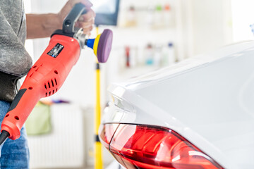 repair and polishing of rear headlights and the body of luxury cars