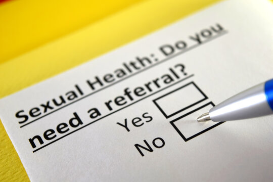 One person is answering question about sexual health.