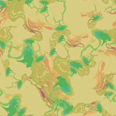 UFO camouflage of various shades of beige, brown and green colors