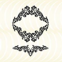 Vector illustration VINTAGE. ornamental floral elements for tattoo, design, cards and prints. Abstract floral vector illustration.