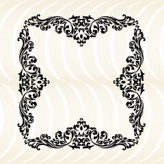  illustration VINTAGE. ornamental floral elements for tattoo, design, cards and prints. Abstract floral vector illustration.