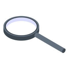 Magnifying glass search icon. Isometric of magnifying glass search vector icon for web design isolated on white background