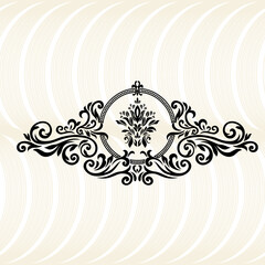  illustration VINTAGE. ornamental floral elements for tattoo, design, cards and prints. Abstract floral vector illustration.